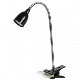 LED stolní lampička s klipem, 2.5W, 3000K, černá