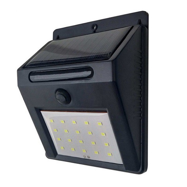LED solární světlo GXSO001, 3W, černé