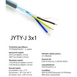 Kabel JYTY 3x1 J