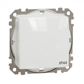 Vypínač SEDNA Design č.1 jednopólový, bílá lesklá IP44