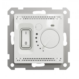 Podlahový termostat SEDNA Design 16A bílá lesklá s podlahovým čidlem