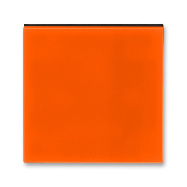 Kryt vypínače ABB LEVIT jednoduchý, oranžová / kouřová černá