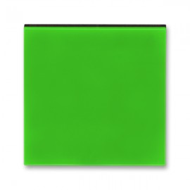 Kryt vypínače ABB LEVIT jednoduchý, zelená / kouřová černá