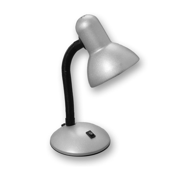 Stolní lampa BOND L077-STR, E27, stříbrná