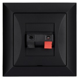 Kompletní reproduktorová zásuvka Opus Style 1xAUDIO, černá
