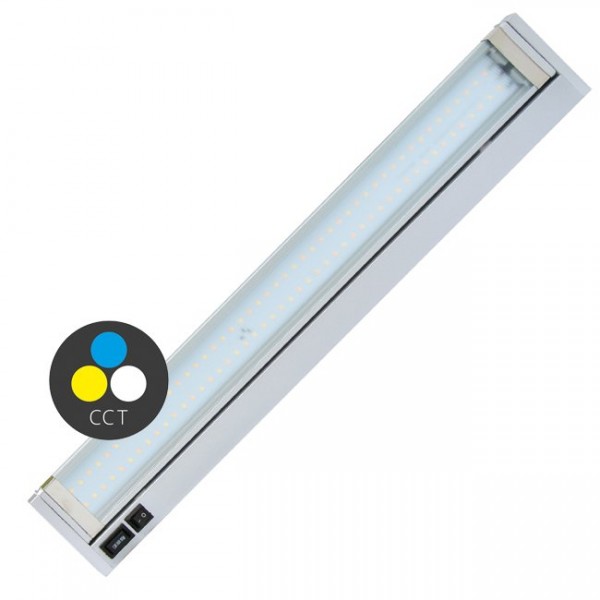LED osvětlení kuchyňské linky GANYS 58cm, 10W, CCT 3000-6500K, stříbrné