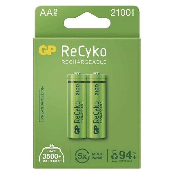 Nabíjecí baterie AA GP ReCyko 2100 tužková, blistr 2ks
