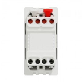 Zvonkové tlačítko s LED orientační kontrolkou UNICA č.1/0So, 1M, bílé