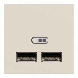 Dvojitá USB nabíječka A+A UNICA, 2M, béžová