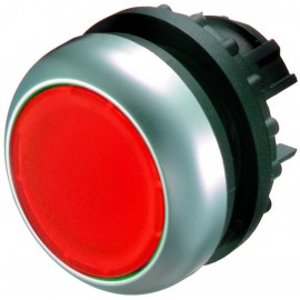 Prosvětlená ovládací hlavice EATON M22-DL-R tlačítko, ploché, červené, bez aretace