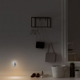 LED noční světlo do zásuvky se soumrakovým a pohybovým senzorem, 0.5W bílé
