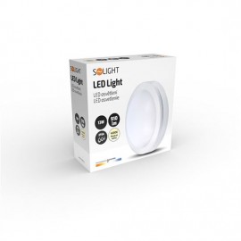 LED stropní svítidlo SIENA 17cm, 13W, 910lm, IP54, bílé