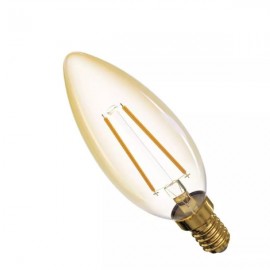 LED žárovka VINTAGE svíčka, E14, 2.1W, 2200K, 190lm - teplá bílá