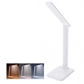 LED stmívatelná stolní lampička 10W, CCT 3000K-6000K, bílá