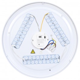LED stropní svítidlo s pohybovým čidlem, CCT, 35cm, 24W, 1960lm, IP44, bílá