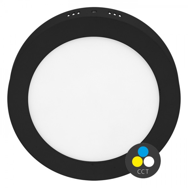 LED panel přisazený LADA 2 30cm, 25W, CCT, černý