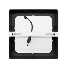 LED panel 17x17cm, 12W, 900lm, CCT 3000-6000K, černý