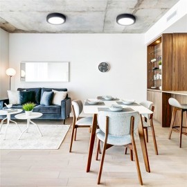 LED panel 22,5cm, 18W, 1530lm, CCT 3000-6000K, černý