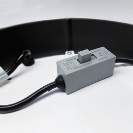 LED panel 22,5cm, 18W, 1530lm, CCT 3000-6000K, černý