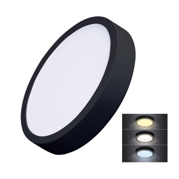 LED panel 300cm, 24W, 1800lm, CCT 3000-6000K, černý