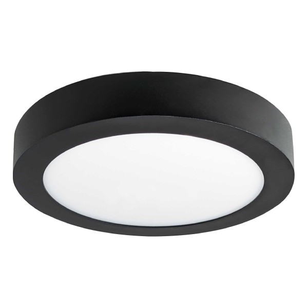 LED panel přisazený FENIX-R 17cm, 12W, 3800K, černá