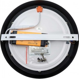 LED panel přisazený FENIX-R 23cm, 18W, 2800K, černá