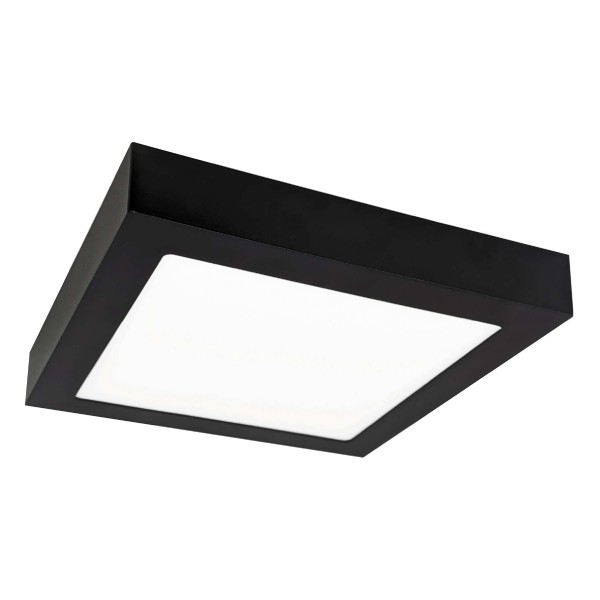 LED panel přisazený FENIX-S 23x23cm, 18W, 2800K, černá